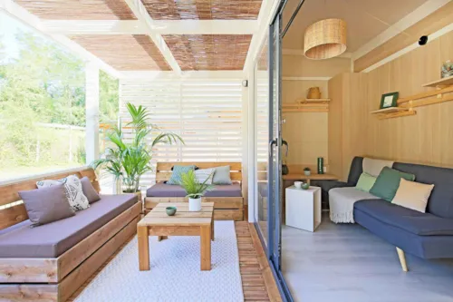 Huuraccommodatie(s) - Chalet Signature 2 Slaapkamers - image n°4 - Domaine de la Plage