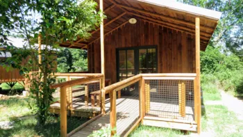 Huuraccommodatie(s) - Lodge Cape Town 27M² (1 Slaapkamers) Voor Mindervaliden - Ushuaïa Villages Camping les 4 Saisons