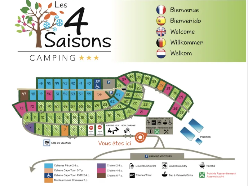 Forfait Confort (1 Tente, Caravane Ou Camping-Car / 1 Voiture / Électricité 6A)