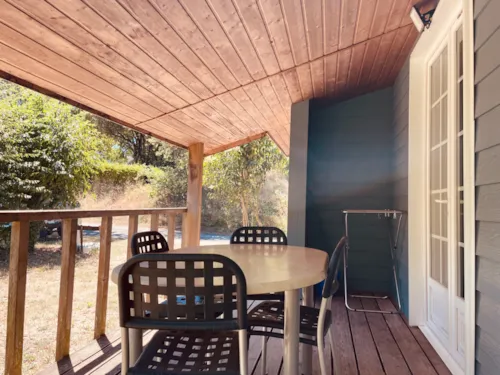 Mietunterkunft - Chalet 35M2 (2 Schlafzimmer) 4 Pers.  - Klimaanlage - image n°2 - Ushuaïa Villages - Camping Les 4 Saisons ****