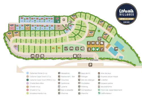 Mietunterkunft - Lodge Cape Town 27M² (1 Zimmer) Behindertengerecht - Klimaanlage - image n°9 - Ushuaïa Villages - Camping Les 4 Saisons ****
