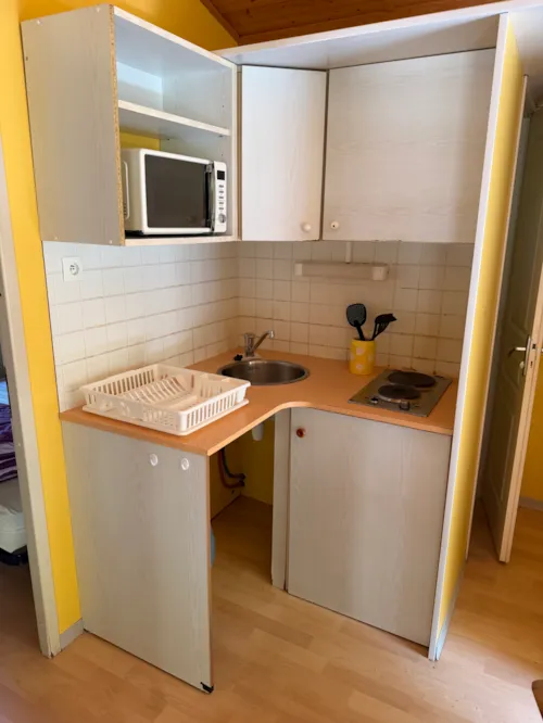 Location - Chalet 35M² (2 Chambres)  - Climatisation - image n°5 - Ushuaïa Villages - Camping Les 4 Saisons ****