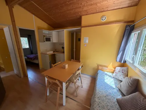 Location - Chalet 35M² (2 Chambres)  - Climatisation - image n°8 - Ushuaïa Villages - Camping Les 4 Saisons ****