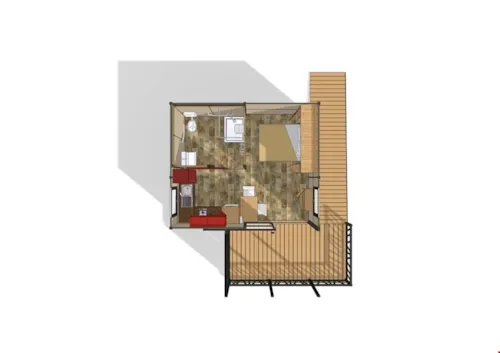 Location - Chalet  Nemo Pmr - image n°4 - Camping Le Glandasse