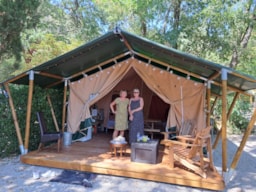 Accommodation - Tent Lodge - - Camping Le Bivouac de l’Eygues