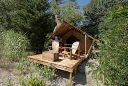 Location - Tente Lodge - - Camping Le Bivouac de l’Eygues