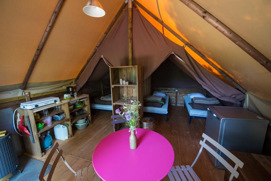 Location - Tente Trappeur 2 Chambres Sans Sanitaire - GERVANNE CAMPING