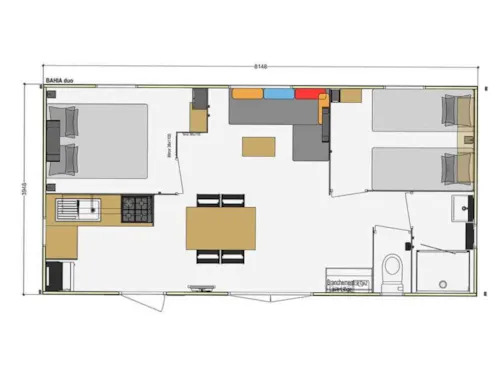 Mietunterkunft - Mobilhome Premium Klimatisiert  2 Zimmers - image n°6 - GERVANNE CAMPING