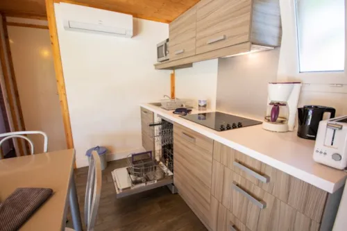 Mietunterkunft - Chalet Reve Confort Klimatisiert 2 Zimmers - image n°3 - GERVANNE CAMPING