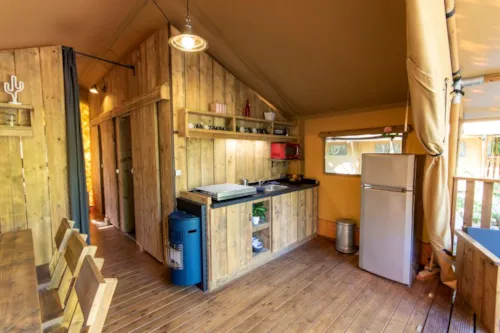 Mietunterkunft - Tente Lodge Luxe 2 Zimmers - image n°2 - GERVANNE CAMPING
