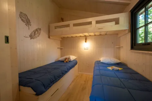 Mietunterkunft - Cabane Sur Pilotis 2 Ch - image n°7 - GERVANNE CAMPING
