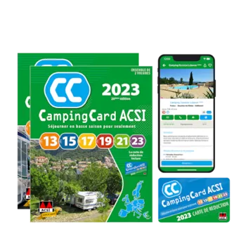 Stellplatz - Special Package Oranje Mini Camping-Card 2024 - Camping La Ferme de Clareau