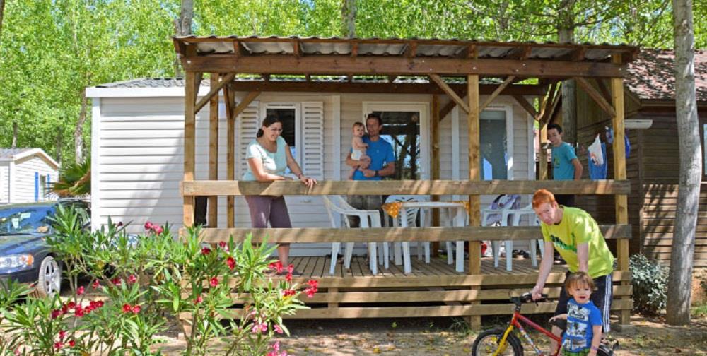 Accommodation - Bungalow Nature Standard 21M² - 2 Bedrooms (Without Toilet Blocks) - Flower Camping LES TRUFFIERES