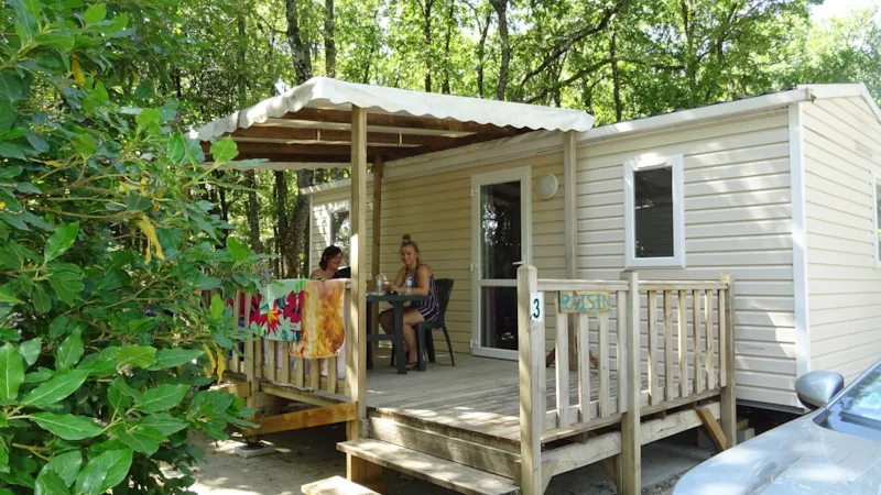 Mobil Home Domino Standard 24M² - 2 Chambres + Tv + Terrasse Semi-Couverte 10M²