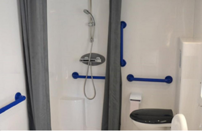 Mobilhome PMR Cottage Confort 29m² (2ch.-4pers.) + Terrasse couverte  + TV + CLIM