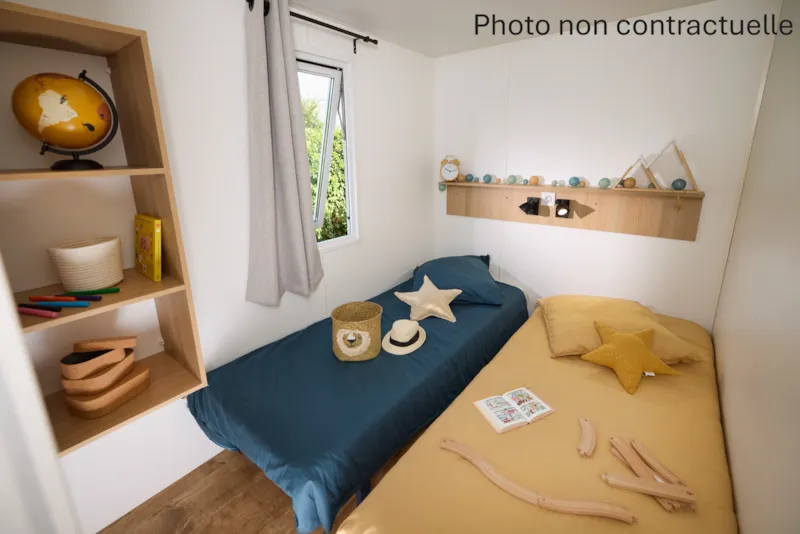 Mobil-Home Premium 29M² 2 Chambres + Tv+ Climatisation + Lave-Vaisselle + Terrasse Couverte 15M²