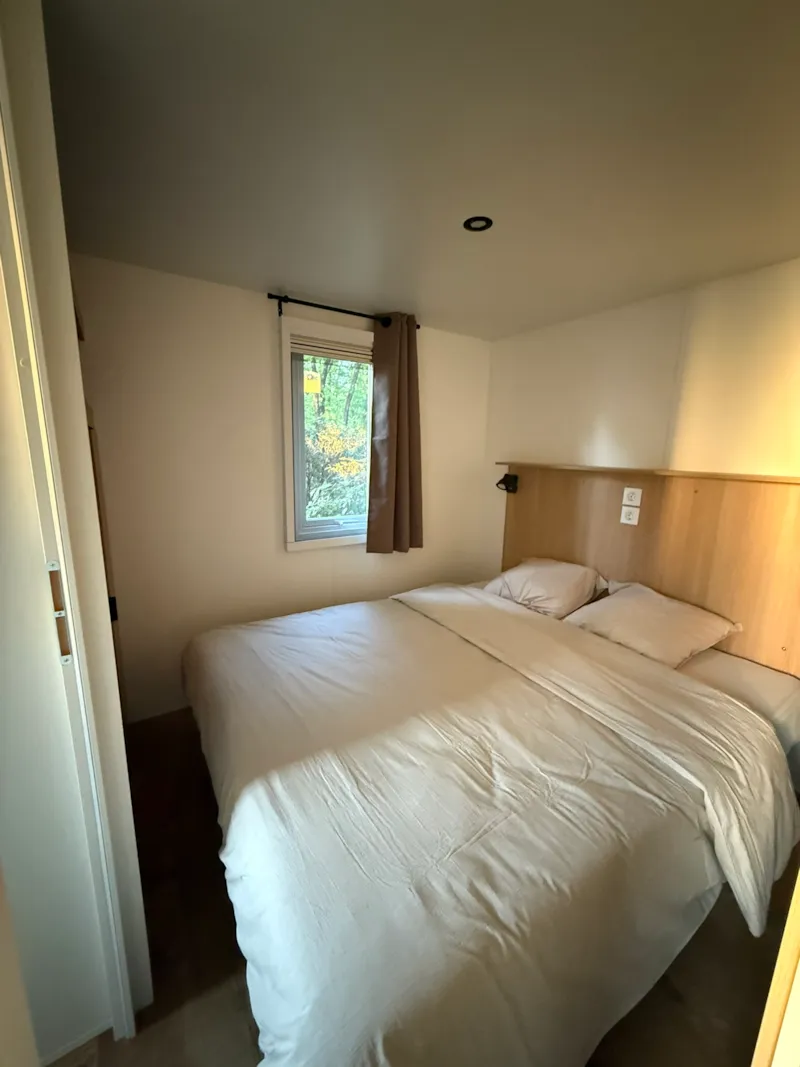 Mobil-Home Premium 20M² 1 Chambre + Tv+ Climatisation + Lave-Vaisselle + Terrasse Couverte 10M²