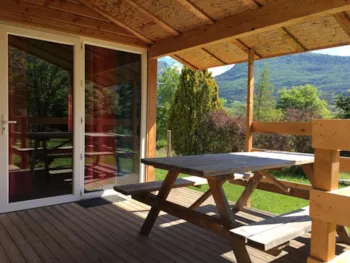 Mietunterkunft - Hütte Alizé 1 Zimmer - Camping CHAMP LA CHEVRE