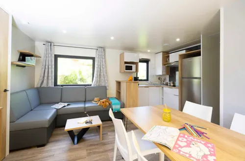 Location - Cottage Premium 3 Chambres - image n°3 - Camping CHAMP LA CHEVRE
