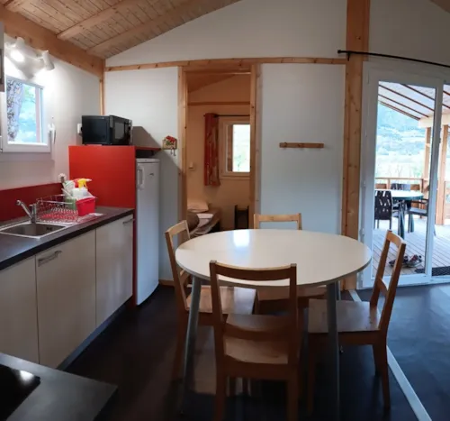 Mietunterkunft - Hütte Frêne 2 Schlafzimmer - image n°5 - Camping CHAMP LA CHEVRE