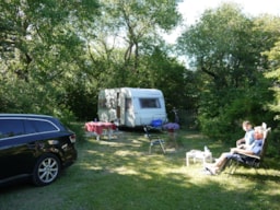Kampeerplaats(en) - Lente: Kampeerplaats + 1 Voertuig + Caravan Og Tent - Flower Camping Les Rives de l'Aygues