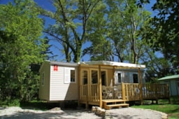 Alojamiento - Mobilhome Confort 3 Habitaciones 33M² - Terraza Semi-Cubierta - Aire Acondicionado - Flower Camping Les Rives de l'Aygues
