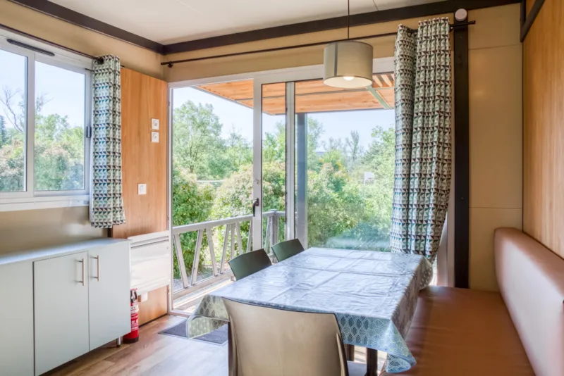 Chalet Confort 25M² 2 Chambres  - Terrasse Couverte - Climatisation