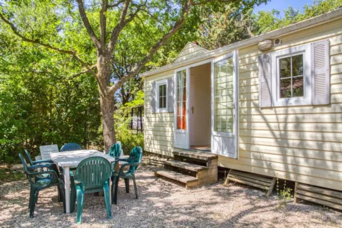 Location - Mobil-Home Standard 28M² 2 Chambres - Zone Ombragée - image n°1 - Flower Camping Les Rives de l'Aygues