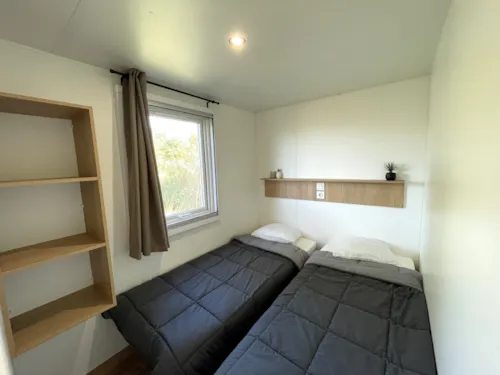 Accommodation - Mobile-Home Premium 29 M² 2 Bedrooms Half-Covered Terrace + Air-Conditioning + Dishwasher - image n°5 - Flower Camping Les Rives de l'Aygues
