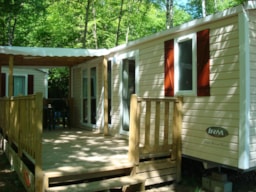 Mietunterkunft - Mobilheim Riviera Suite - Camping de L'Etang du Merle