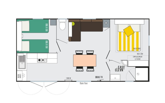 Mobil-Home Premium Bord Etang