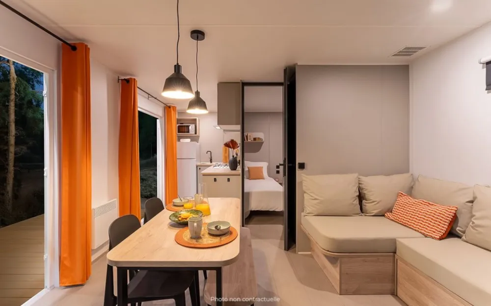 Location - Mobil-Home Premium Plus Bord Etang - Camping de L'Etang du Merle