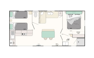 Mobile home PREMIUM PLUS Edge of Pond