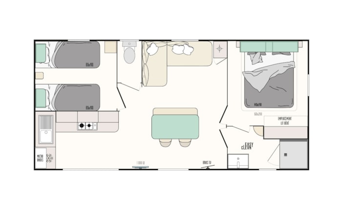 Mobil-Home Premium Plus Bord Etang