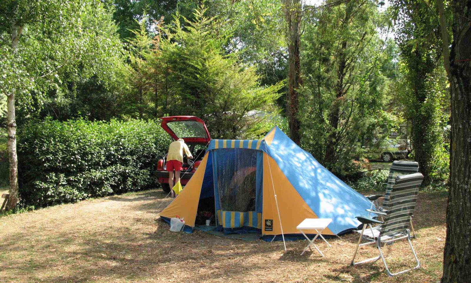 Kampeerplaats - Confort Pakket 2 Volwassenen (1 Tent, Caravan Of Camper / 1 Auto, Elektra 6A) - Camping la Poche