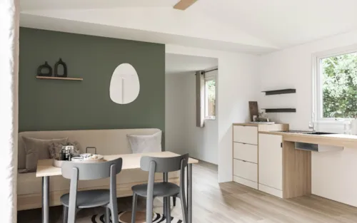 Accommodation - Comfort Mobile Home (Wheelchair Accessible) - 2 Bedrooms - Air-Conditioned - Sleeps 4 - image n°2 - Camping Porte de Provence