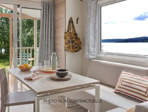 Location - Mobil Home Premium Amanea - 20M² - 1 Chambre + Clim - image n°2 - CAMPING LES CLOS