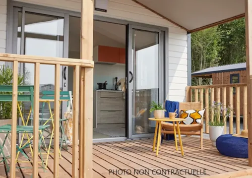 Location - Mobil Home Premium Amanea - 20M² - 1 Chambre + Clim - image n°4 - CAMPING LES CLOS