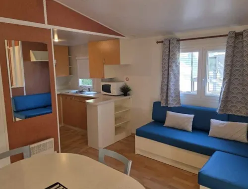 Location - Mobilhome Premium Rivera - 30M² - 2 Chambres + Clim - image n°2 - CAMPING LES CLOS