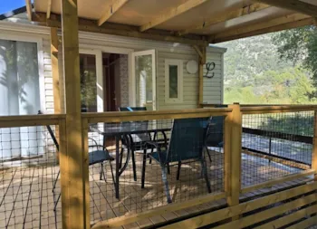 Mietunterkunft - Mobilheim Premium Rivera – 30 M² – 2 Schlafzimmer + Klimaanlage - CAMPING LES CLOS