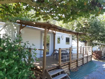 Mietunterkunft - Mobilheim Tournette 27M² - Halbüberdachte Terrasse Tv - Camping Le Panoramic