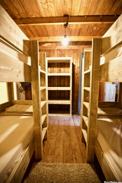 Accommodation - Lodge Rivière 30M² + 15M² - 2 Bedrooms - Private Spa - Kitchen - Bathroom - image n°9 - Hôtel de Plein Air Suze Luxe Nature