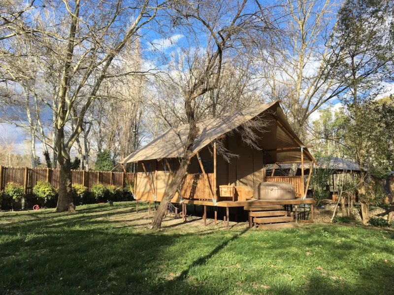 Lodge Rivière 30M² + 15M² En Mezzanine - 2 Chambres - Spa Privatif - Cuisine - Salle D'eau