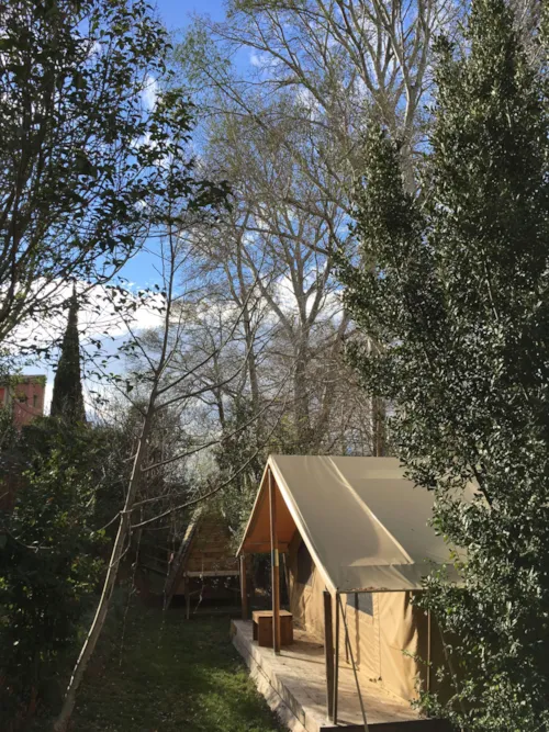 Location - Lodge Ruisseau 28M² - 2 Chambres - Spa Privatif - Cuisine - Salle D'eau - image n°3 - Hôtel de Plein Air Suze Luxe Nature