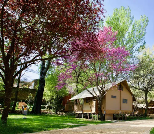 Location - Lodge Prairie 30M² + 15M² En Mezzanine - 2 Chambres - Spa Privatif-Cuisine - Salle D'eau - image n°1 - Hôtel de Plein Air Suze Luxe Nature