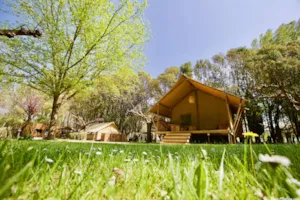 Locatif - Lodge Essentiel 30m² + 15m² - 2 bedrooms - kitchen - bathroom -private spa - Hôtel de Plein Air Suze Luxe Nature