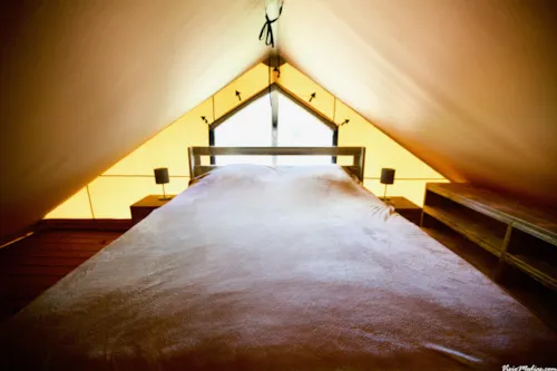 Accommodation - Lodge Rivière 30M² + 15M² - 2 Bedrooms - Private Spa - Kitchen - Bathroom - image n°8 - Hôtel de Plein Air Suze Luxe Nature