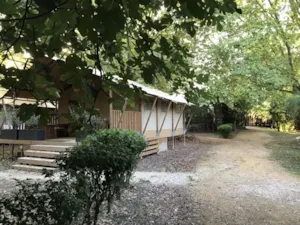 Locatif - Lodge Jasmin 34m² - 3 bedrooms - kitchen - bathroom- Private spa - Hôtel de Plein Air Suze Luxe Nature