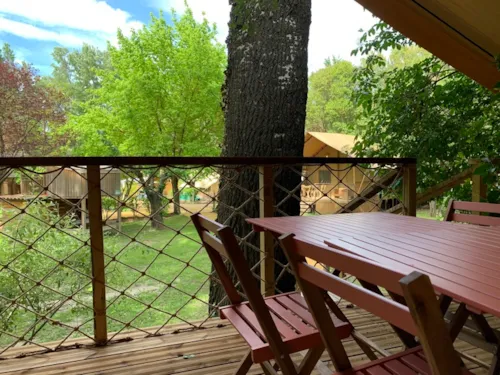 Accommodation - Lodge Clairière 25M² - 2 Bedrooms - Kitchen -Private Spa - image n°8 - Hôtel de Plein Air Suze Luxe Nature