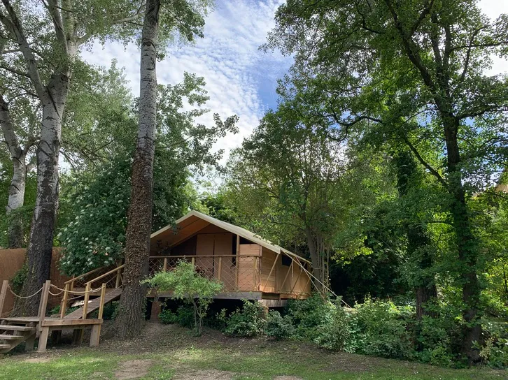 Lodge Clairière - 25M2 - 2 Chambres - Cuisine -Spa Privatif